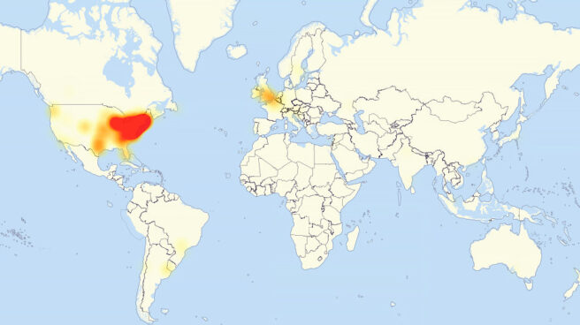 En la imagen se observan las zonas afectadas por el ciberataque.