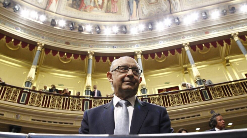 El ministro de Hacienda, Cristóbal Montoro, responsable de las finanzas públicas.