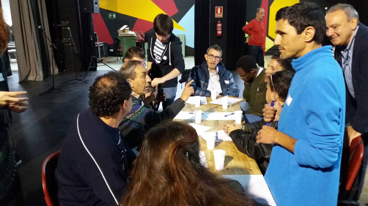 Un momento del Homeless Film Festival que se ha celebrado en Bilbao.