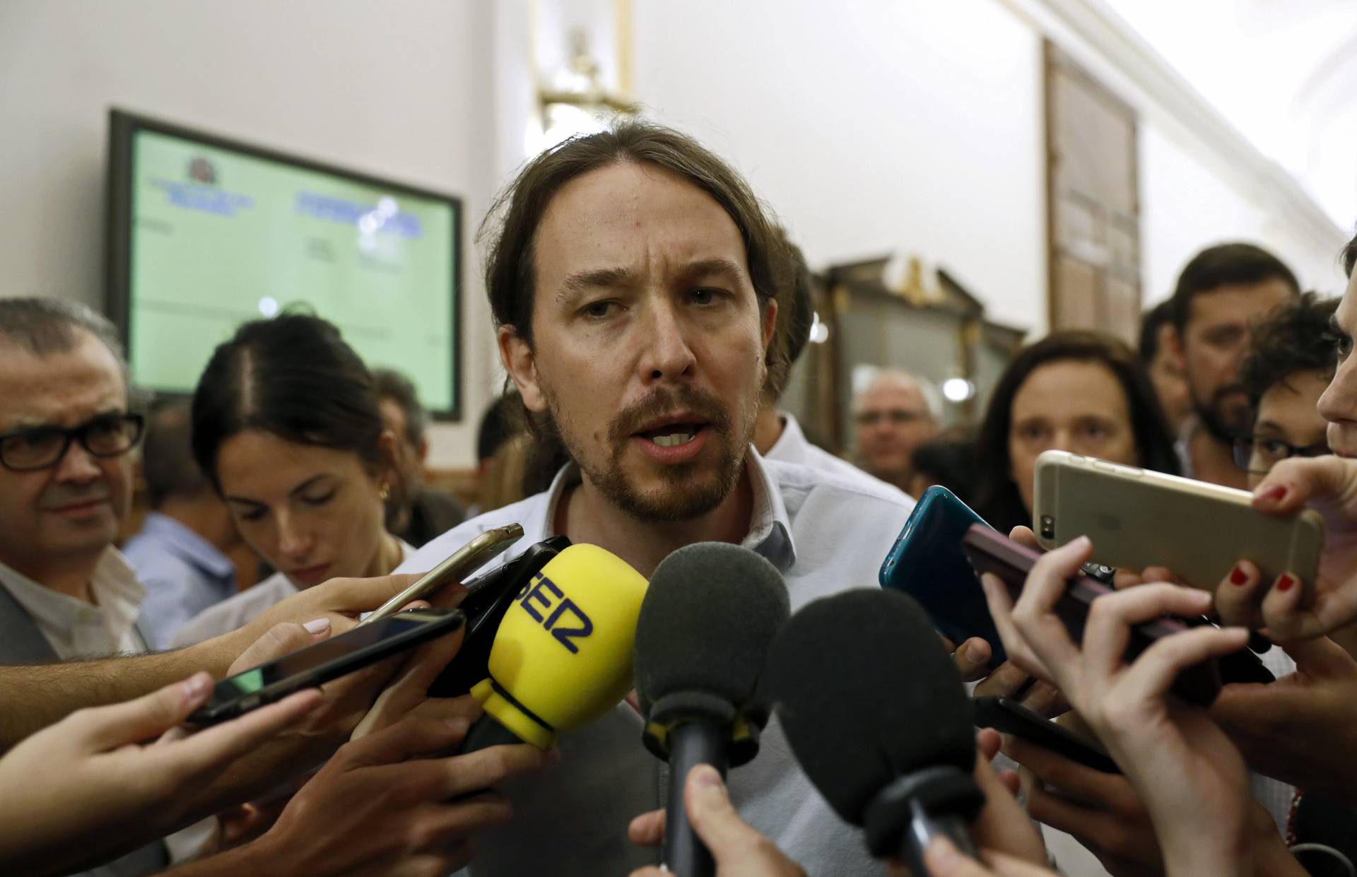 El secretario general de Podemos, Pablo Iglesias.