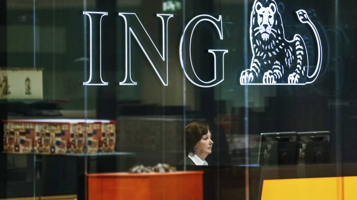 Escaparate de una oficina de ING
