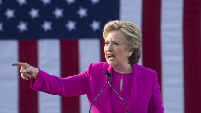 Hillary Clinton, durante un acto de campaña en Carolina del Norte.