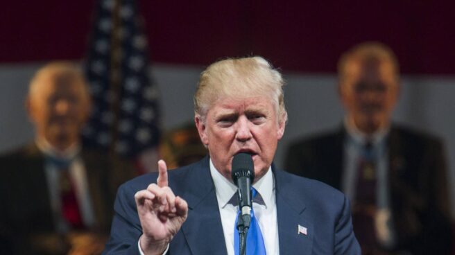 Donald Trump, durante un acto de campaña en Reno, Nevada.