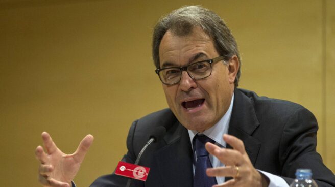 Artur Mas, este jueves durante una conferencia en Sabadell. Artur Mas, este jueves durante una conferencia en Sabadell.