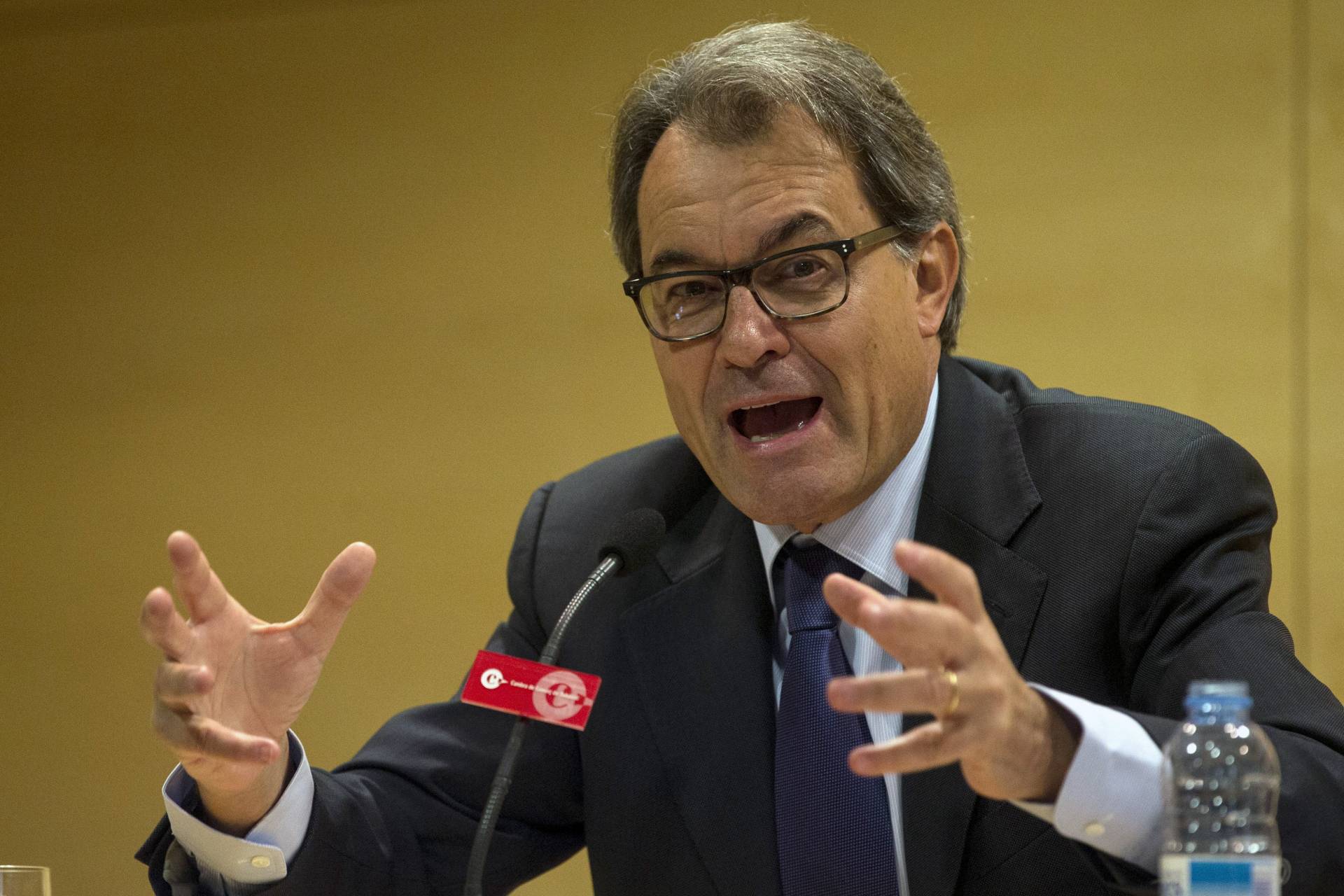 Artur Mas, este jueves durante una conferencia en Sabadell.