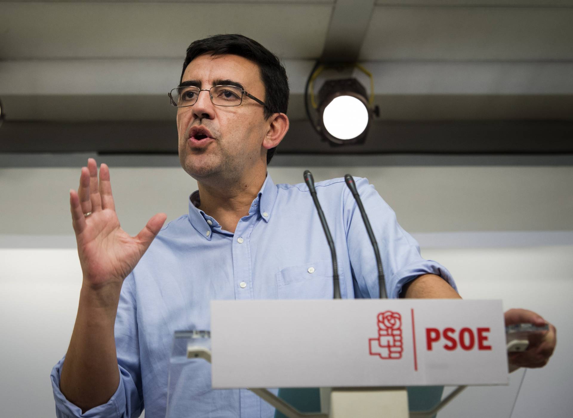 Mario Jiménez, portavoz de la Gestora del PSOE.