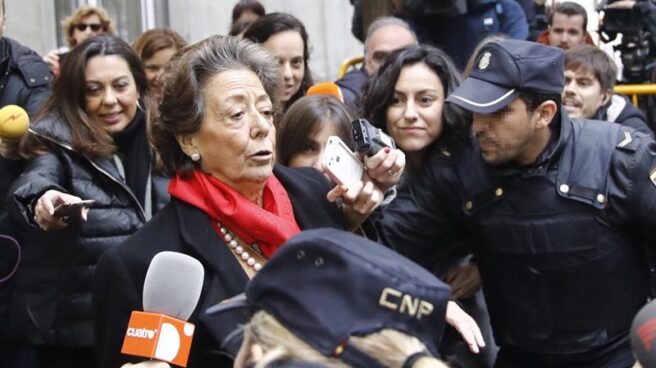 barbera Rita Barberá, el pasado lunes, tras declarar en el Tribunal Supremo.