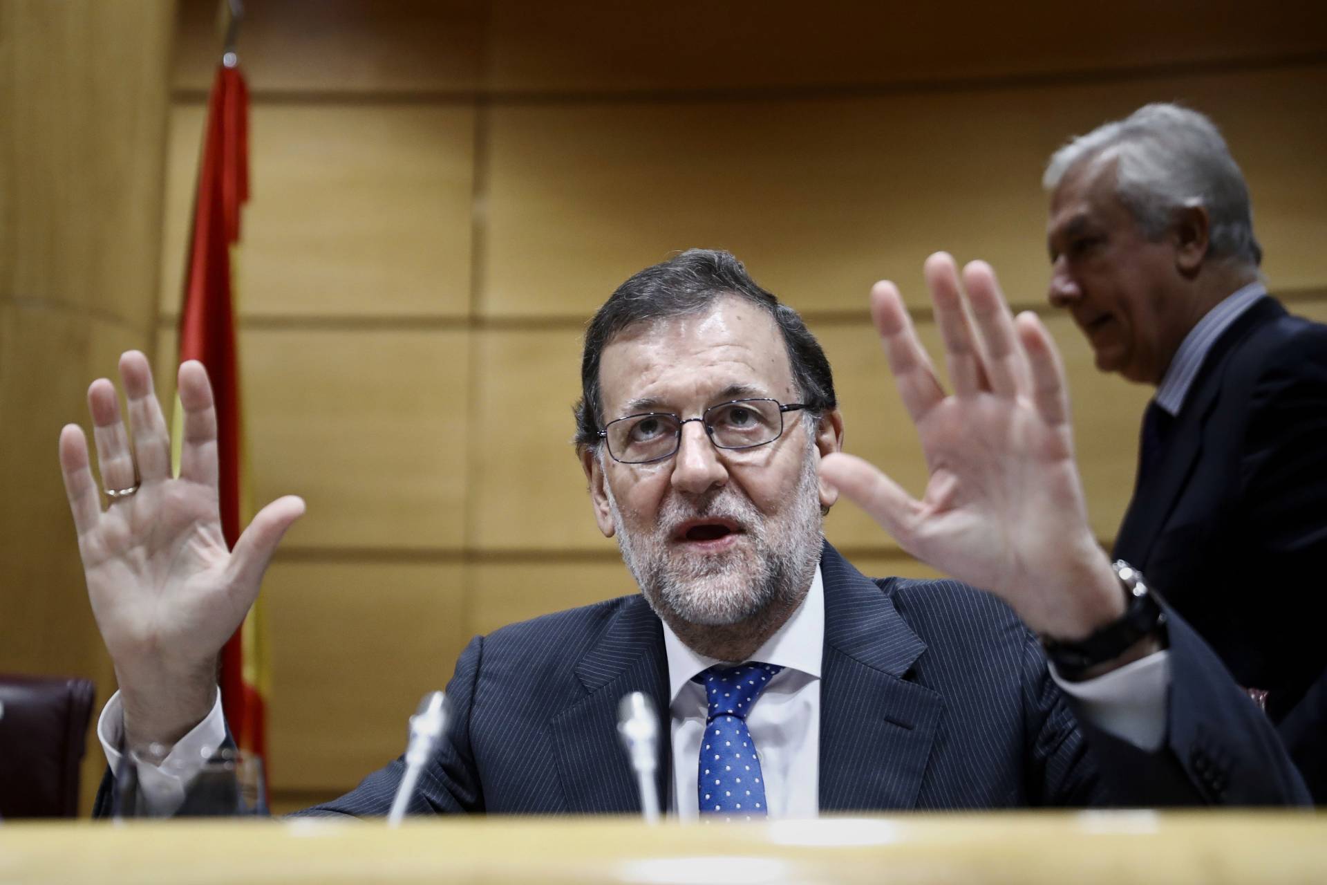 El presidente del Gobierno, Mariano Rajoy, este martes.