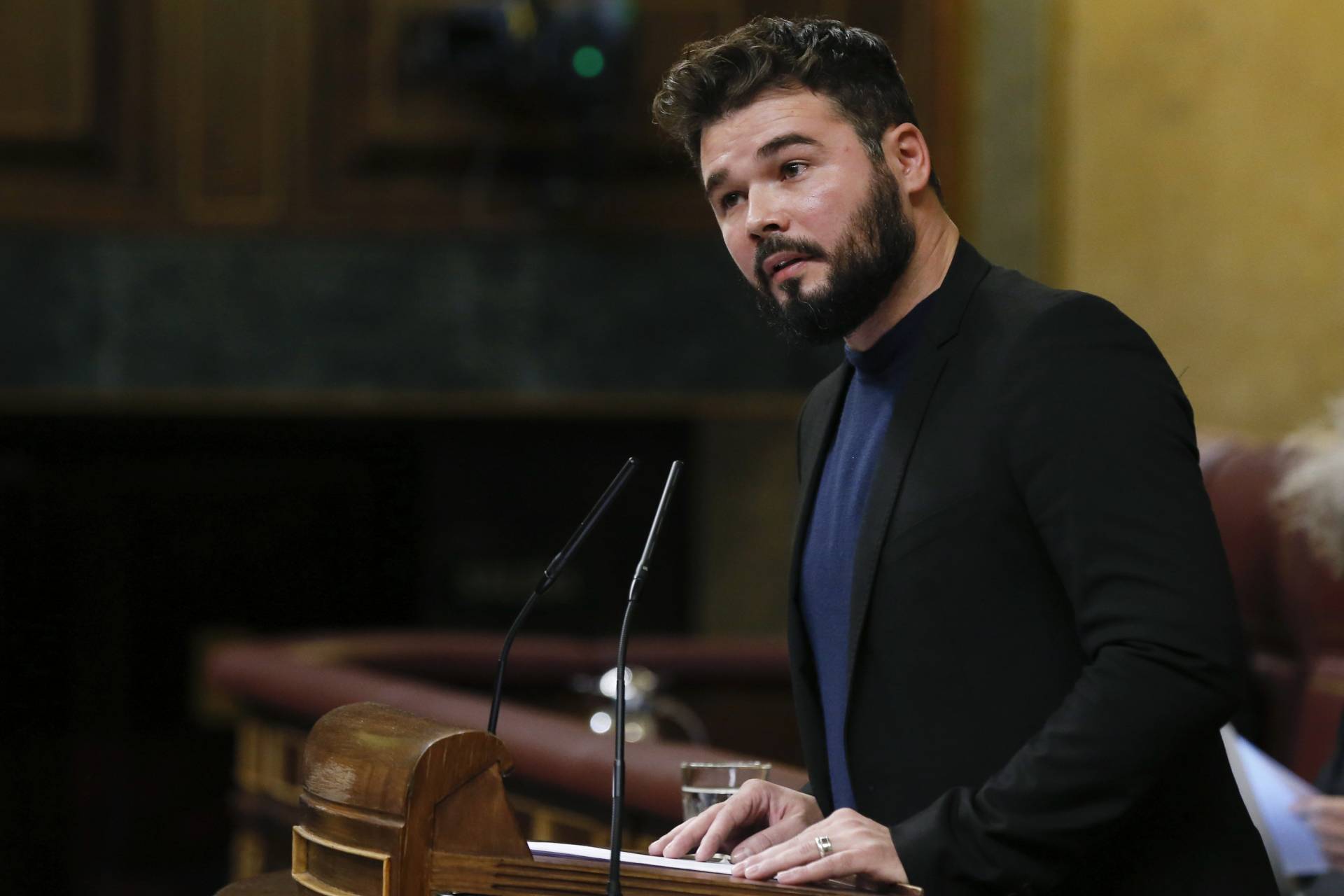 El líder de ERC en el Congreso de los Diputados, Gabriel Rufián.