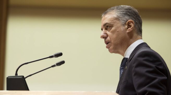 Iñigo Urkullu, durante un pleno en el Parlamento Vasco.