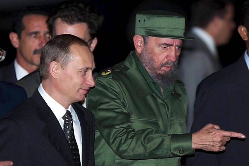 Fidel Castro y Vladimir Putin, aliados