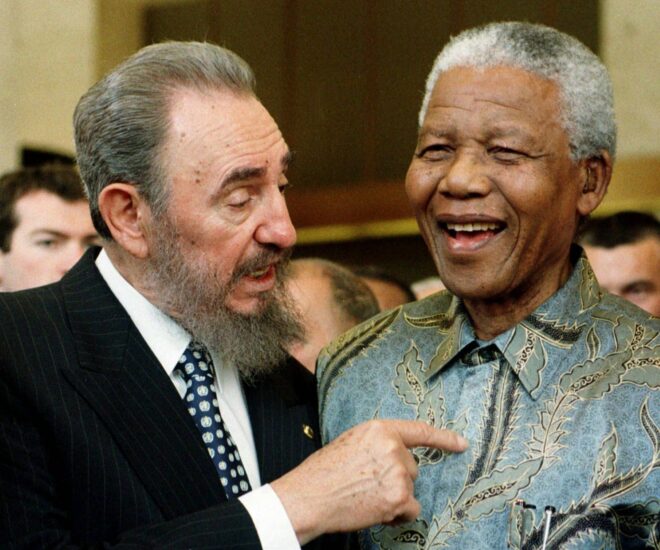 Fidel Castro y Nelson Mandela