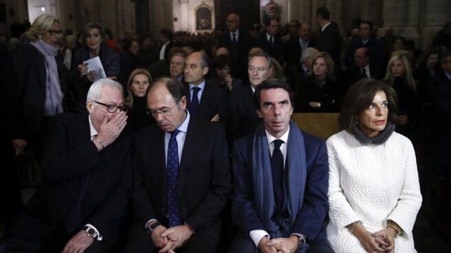 Aznar en el funeral de Rita Barbera Aznar en el funeral de Rita Barbera