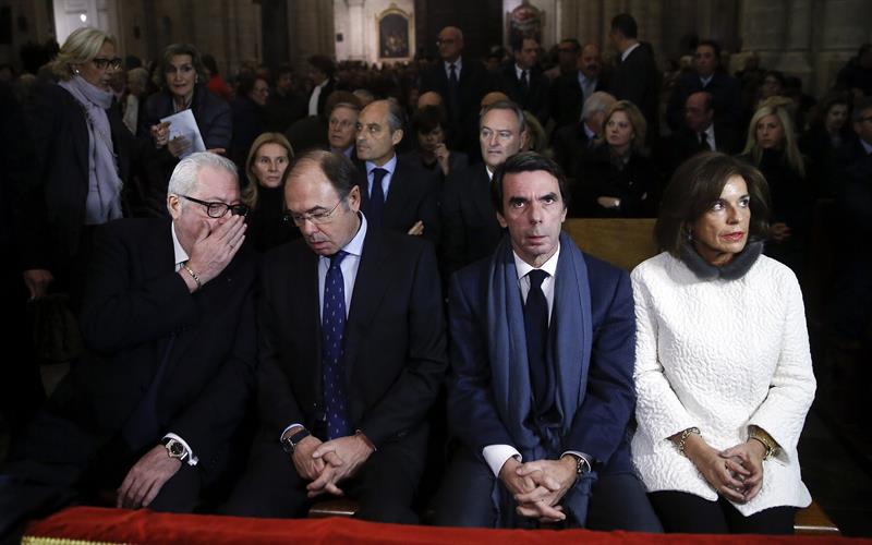 Aznar en el funeral de Rita Barbera