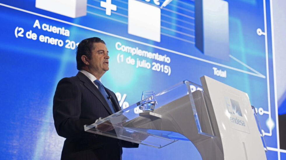 El presidente de Endesa, Borja Prado, durante una junta de accionistas de la compañía.