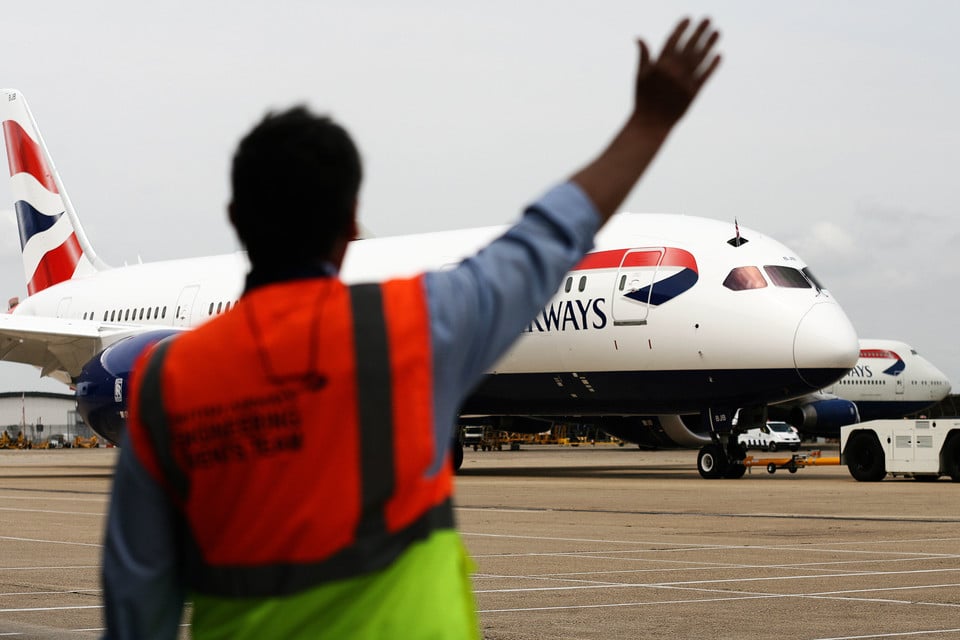 Un avión de British Airways.