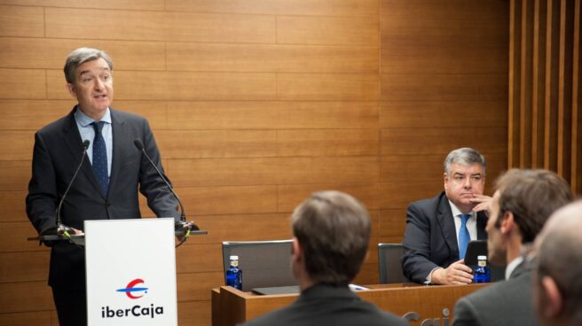Ibercaja El Consejero delegado de Ibercaja, Víctor Iglesias, durante su intervención en el acto.