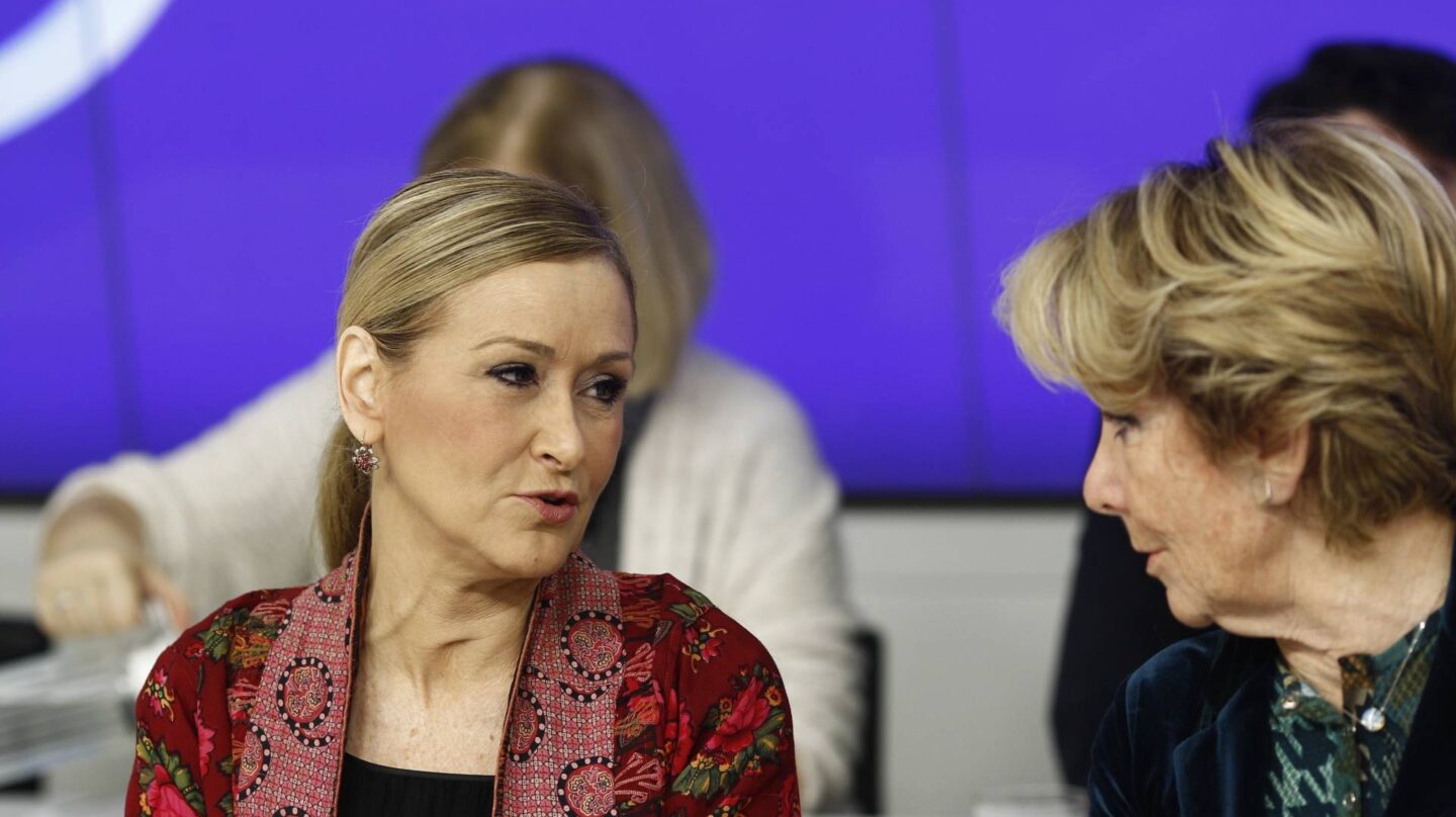 Cristina Cifuentes y Esperanza Aguirre