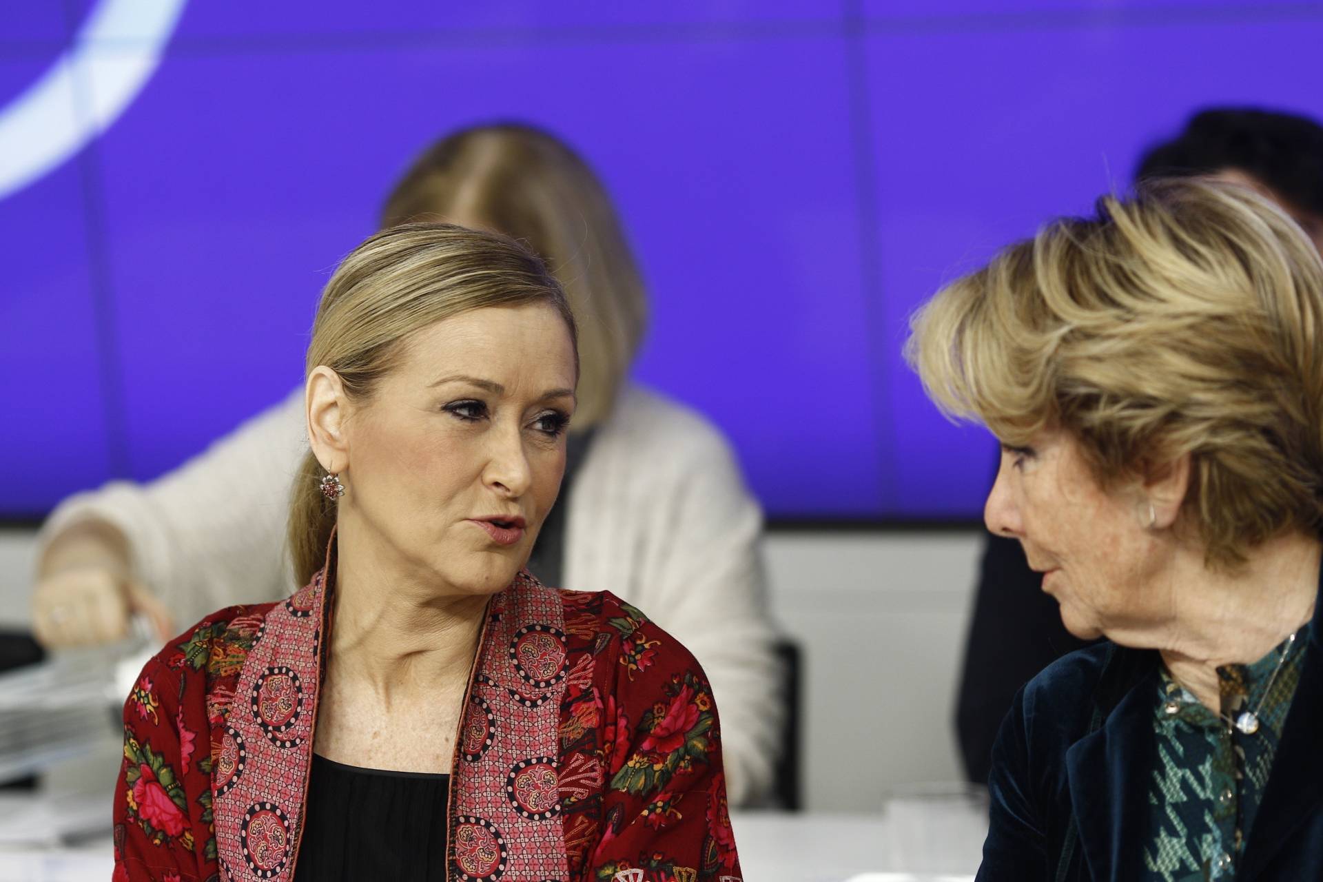 Cristina Cifuentes y Esperanza Aguirre