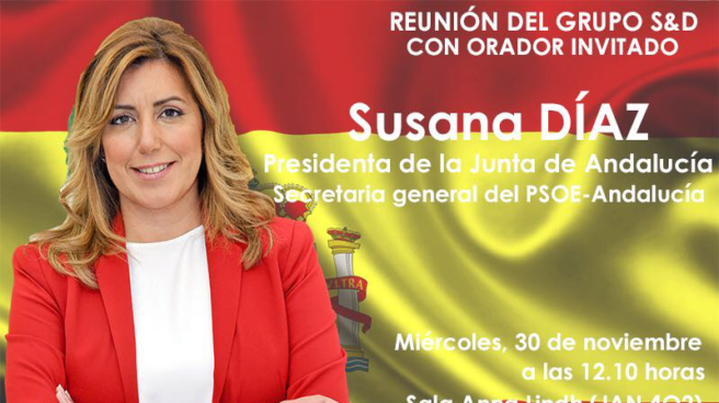 Susana Díaz pincha en Bruselas