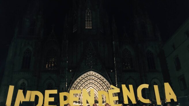 Manifestación de apoyo a la independencia convocada por la Asamblea Nacional Catalana. Manifestación de apoyo a la independencia convocada por la Asamblea Nacional Catalana.