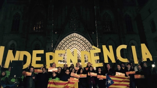 Manifestación de apoyo a la independencia convocada por la Asamblea Nacional Catalana. Manifestación de apoyo a la independencia convocada por la Asamblea Nacional Catalana.