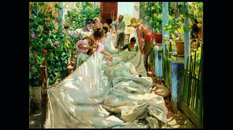 Cosiendo la vela (1886)