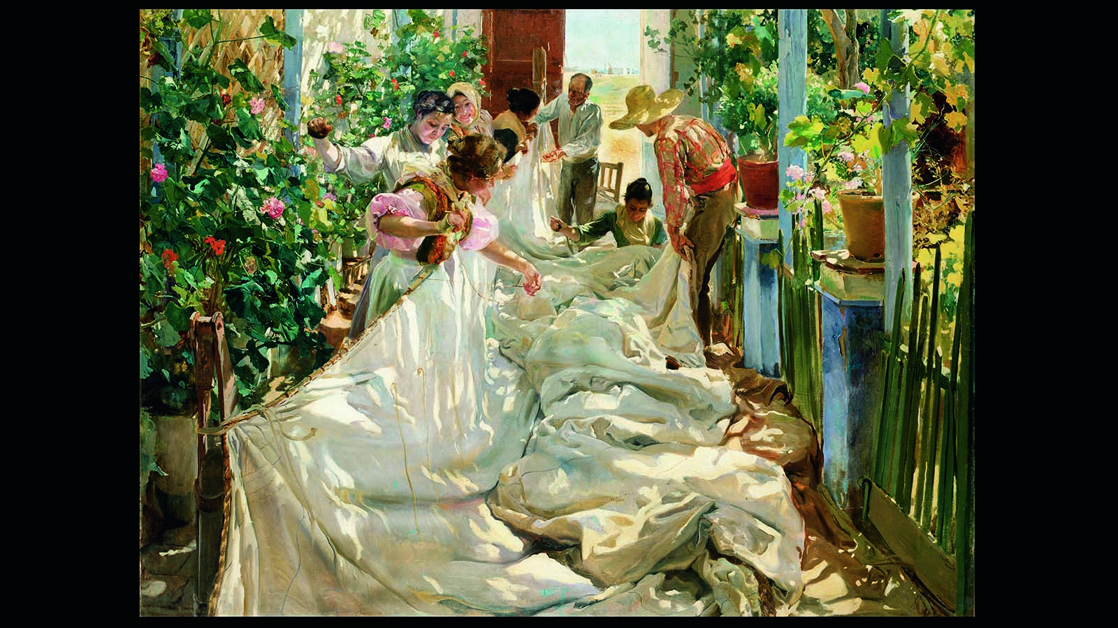 Cosiendo la vela (1886)
