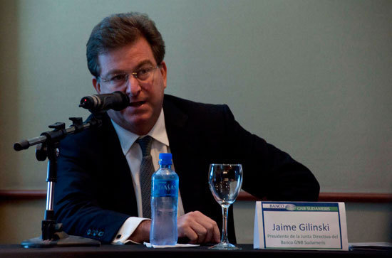 Jaime Gilinski, presidente del banco colombiano GNB Sudameris.
