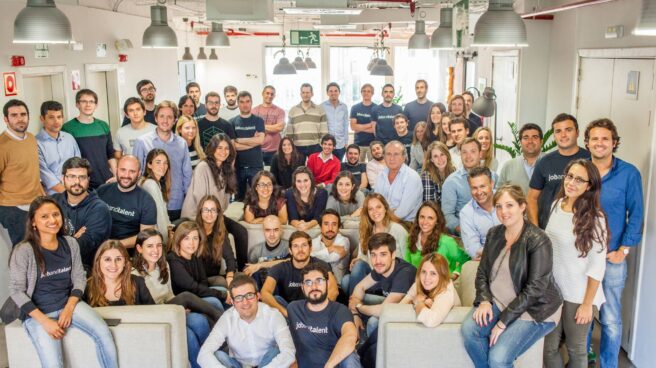 jobantalent La plantilla de Jobantalent en la sede de la compañía en Madrid.