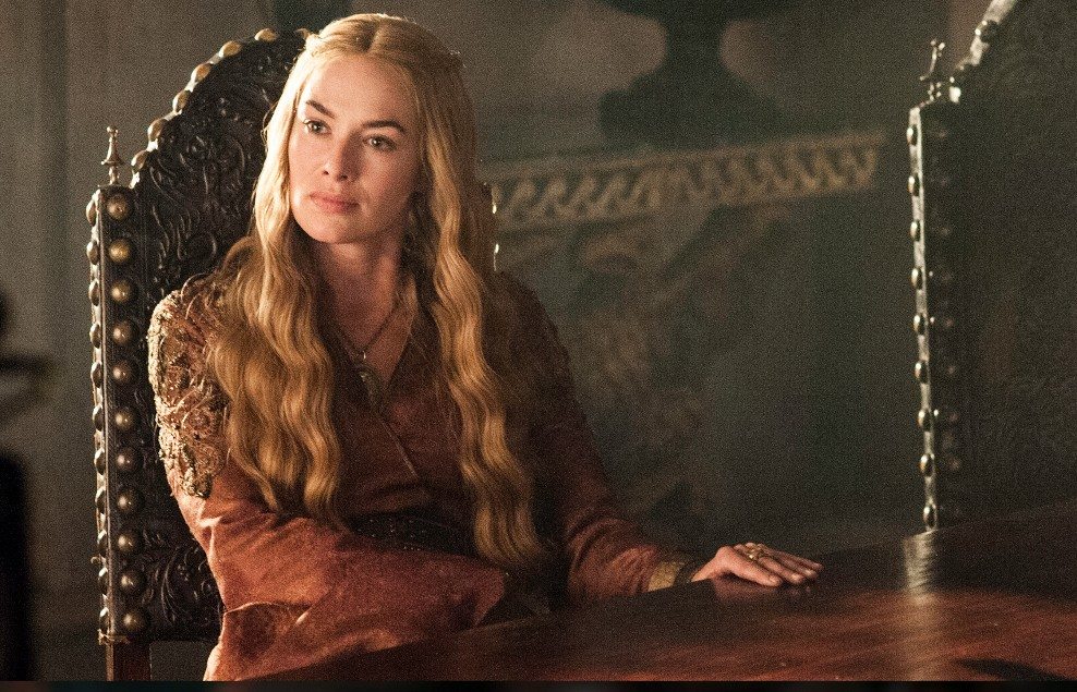 Cersei Lannister, uno de los personajes de Juego de Tronos, en una de las escenas de la serie.