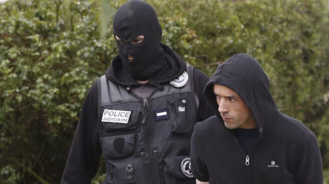 El actual líder de la organización terrorista ETA, Mikel Irastorza, tras su detención.