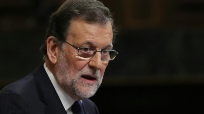 El presidente del Gobierno, Mariano Rajoy, en el Congreso de los Diputados