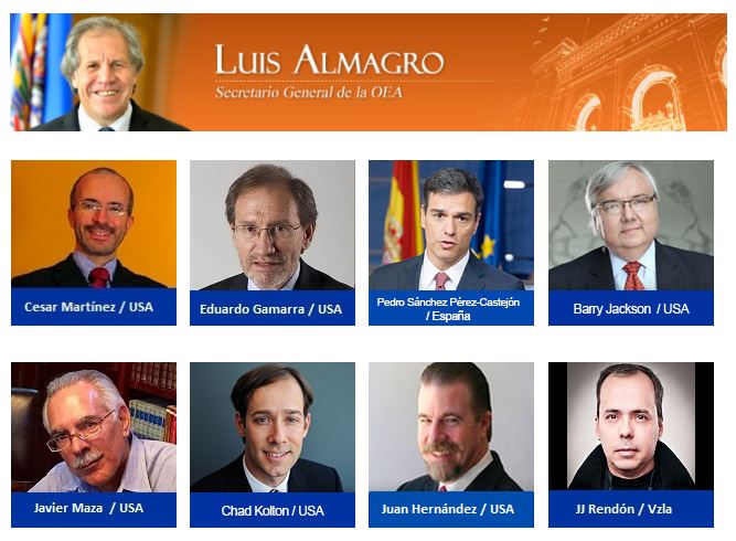 Cartel de ponentes del seminario al que acudirá Pedro Sánchez en Washington.