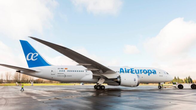 Un avión de Air Europa, la aerolínea del grupo Globalia.