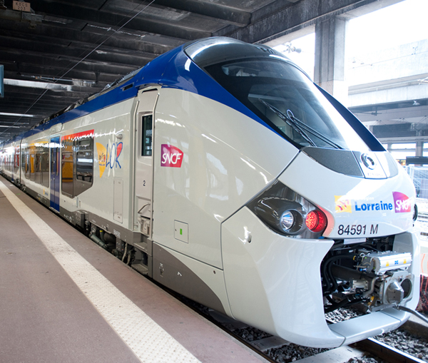 Un tren regional de Alstom, en Francia.