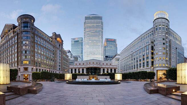 Canary Wharf, distrito financiero de Londres.