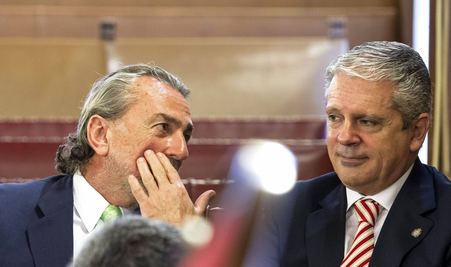 Francisco Correa y Pablo Crespo, durante una sesión del juicio de Gürtel.