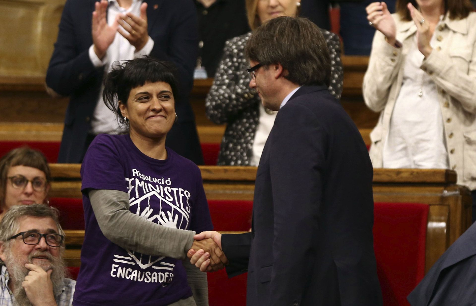 Carles Puigdemont y Anna Gabriel.