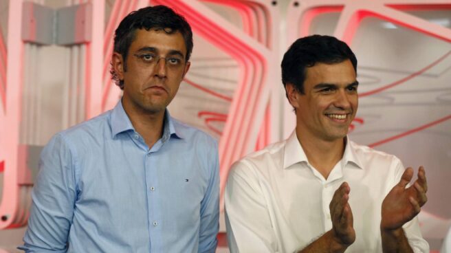 Eduardo Madina y Pedro Sánchez