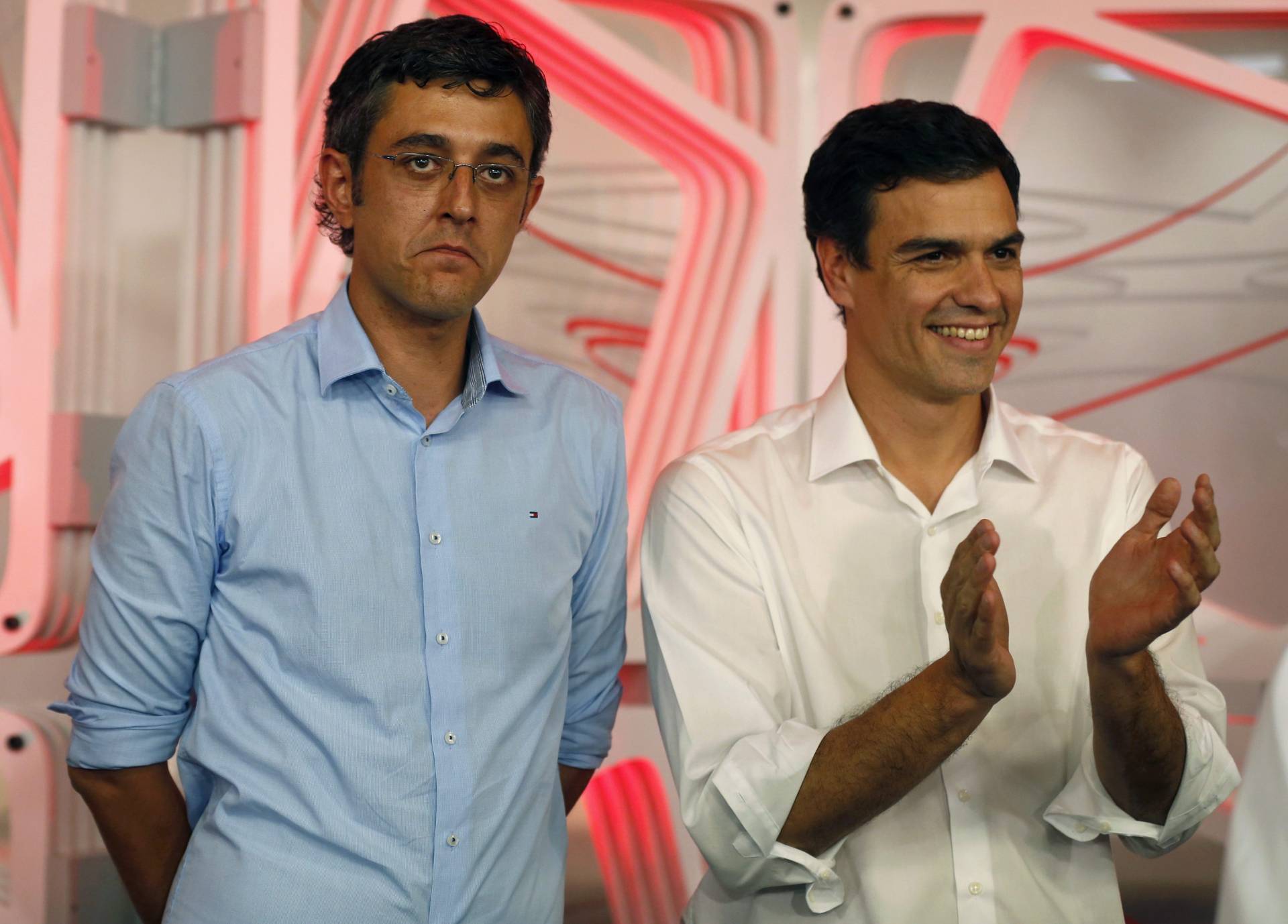 Eduardo Madina y Pedro Sánchez