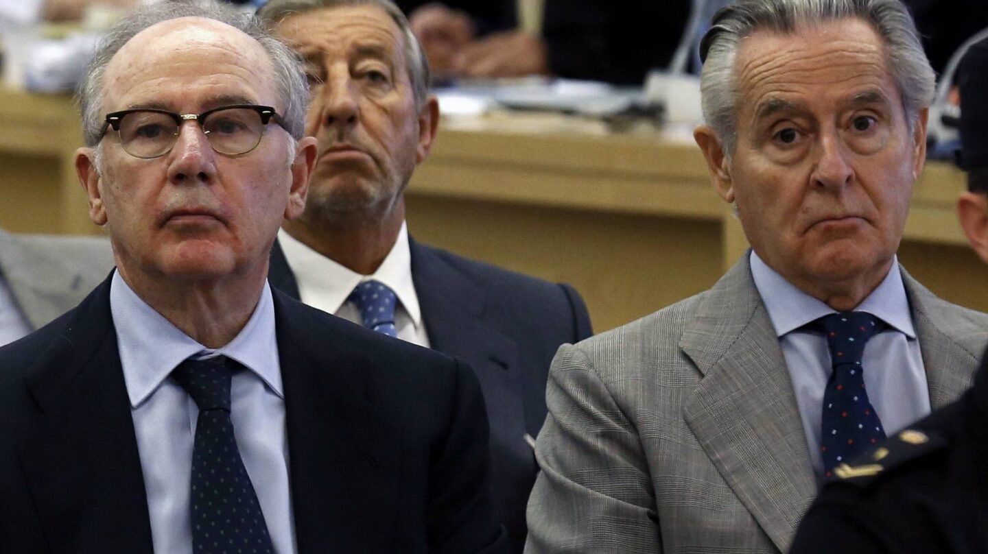 Rodrigo Rato y Miguel Blesa, en el juicio de las tarjetas black.