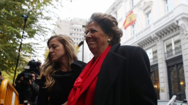 Rita Barberá, tras acudir a declarar ante el Tribunal Supremo.