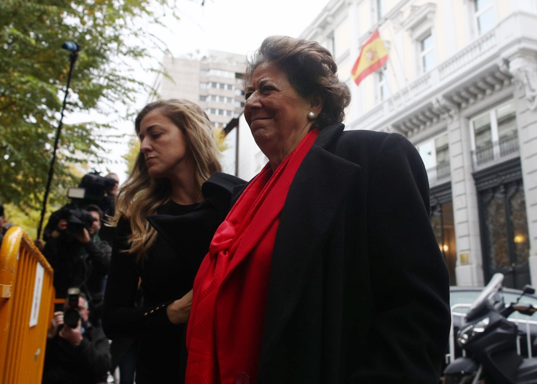 Rita Barberá, tras acudir a declarar ante el Tribunal Supremo.