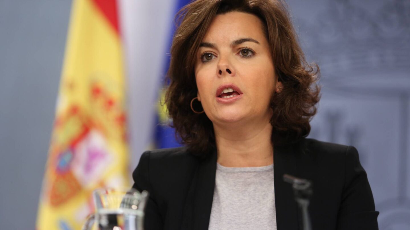 La vicepresidenta del Gobierno, Soraya Sáenz de Santamaría.