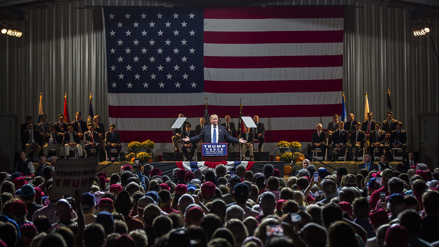 El presidente electo de Estados Unidos, Donald Trump, durante una intervención ante sus seguidores.