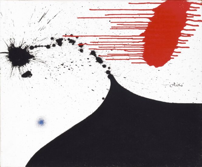'Mujer' (1974), de Joan Miró. Óleo sobre tela.