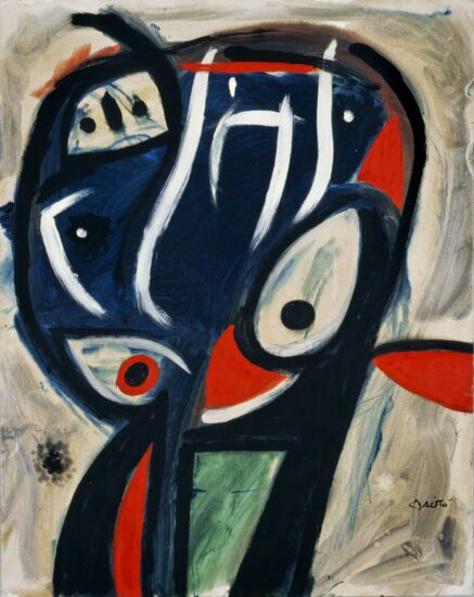 'Cabeza de pájaro' (1977), de Joan Miró. Óleo sobre tela.