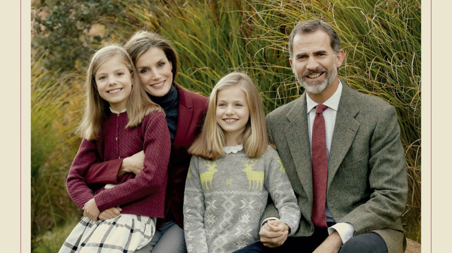 La foto que adjunta la Casa Real junto a su felicitación navideña.