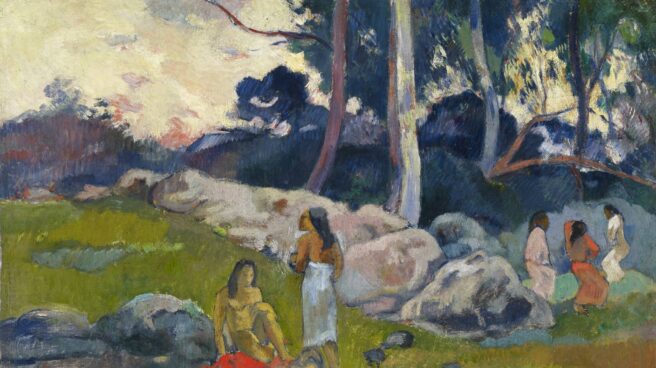 'Mujeres en la ribera del río', de Paul Gauguin (1892). Óleo sobre tela. Colección Alicia Koplowitz - Grupo Omega Capital.